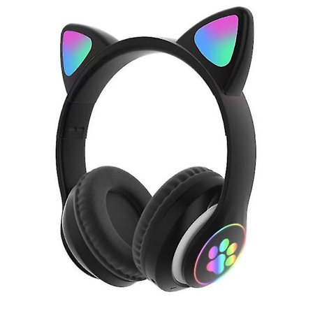 Luminous Cat Ear Bluetooth-hörlurar Trådlösa hörlurar