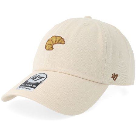 47 Brand - Beige adjustable Keps - Base Runner Clean Up Cap-Food Off White Dad Cap @ Hatstore