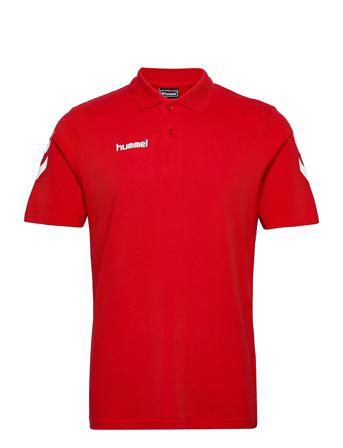 Hmlgo Cotton Polo Polos Short-sleeved Rød Hummel