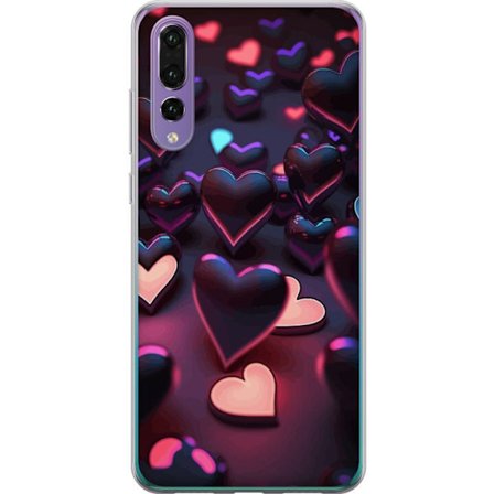 Kompatibelt Mobilskal till Huawei Huawei P20 Pro Midnattshjärtan