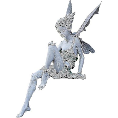 Hagefigurer Sittende Alver 22cm Engel Statue Hagefigurer Fe Statue Hagedekorasjon