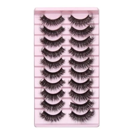 10 par falske øjenvipper Cat Eye Lashes