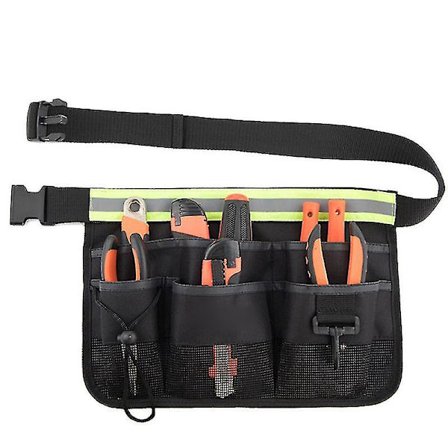 Työkaluvyölaukku monilla taskuilla Säädettävä puutarhavyölaukku