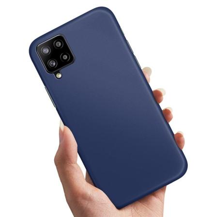 Samsung Galaxy A12 - Cover/Mobilcover Mørkblå