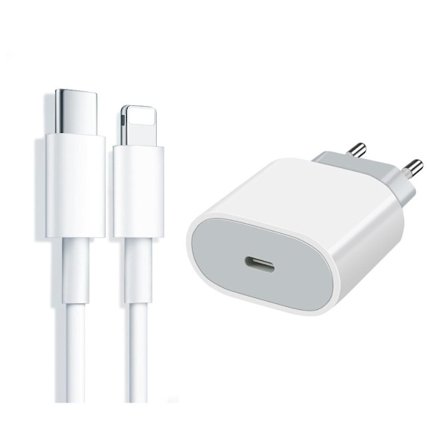 iPhone Laddare Snabbladdare - Adapter + Kabel 20W lightning - USB-C 2m