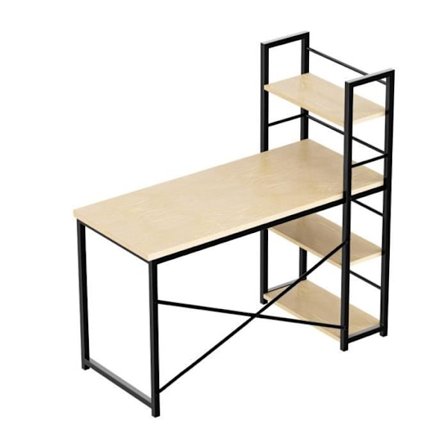 Bureau MARK ADLER LEADER 4.0 Förvaring, Vändbar, Svart Trä Dekor, Industriell Loft, Datorbord, Informatik, Speldator