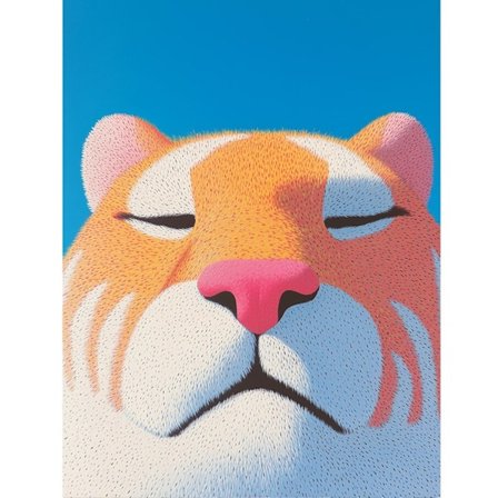 Tiger Diamantmålningskit - 5D DIY Full Drill Broderi Heminredning Vilda Djur Konst