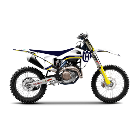 Kit Autocollants Blackbird Retro + Selle - Husqvarna TE 300 2023-2023