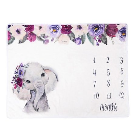 Baby Milstolpe Foto Filt Baby Månatlig Milstolpe Filt Foto Rekvisita