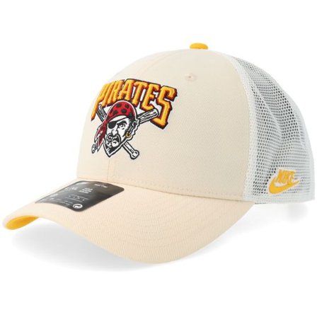 Nike MLB - MLB Beige trucker Keps - Pittsburgh Pirates Dri-fit Rise Natural/Sundown/White Trucker @ Hatstore