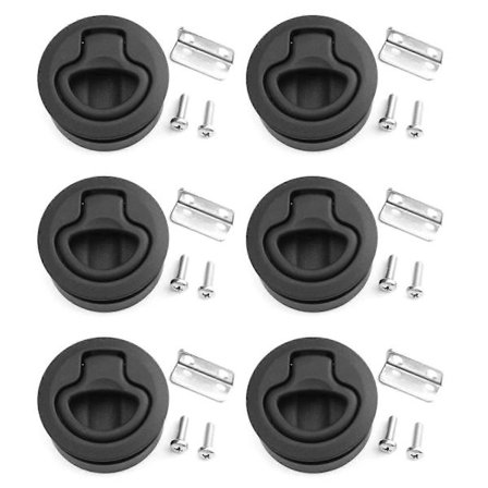 6x Slam Lås Luke Rund Trekk-Lås 1/2 Toms Dør Erstatt M1-63 Rv Marine-A1