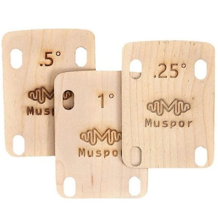 6 stk. Basguitar Hals Shims Træ Guitar Pakning Guitar Hals Plade Udskiftning Tilbehør