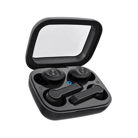 TWS Bluetooth 5.0 Hörlurar Trådlösa Öronsnäckor 9D Stereo Sport Vattentäta Fyrdubbla Hörlurar Headset Hea