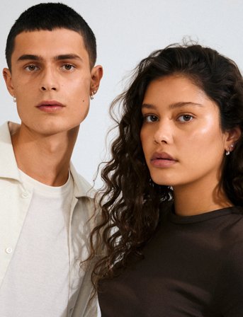 Pilgrim Instant Earrings 2-In-1 Set, Silver-Plated - Silver - ONE SIZE