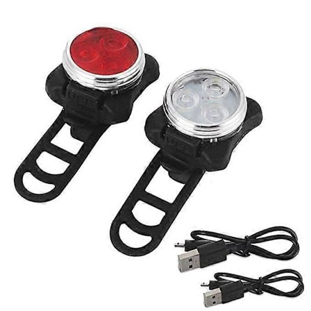 LED sykkellyktsett, USB-oppladbar sykkellykt, sykkellykt, sykkellykt, baklykt