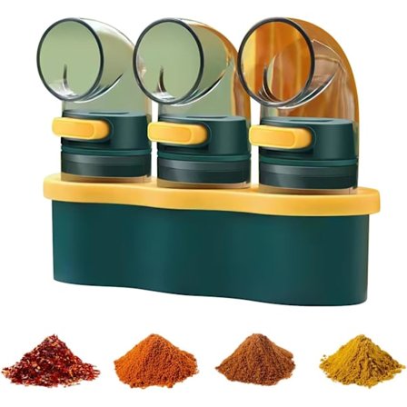 Kvantitativ kontroll saltströareSaltströareKontrollmängd kryddburkKryddlådaHushållskök kryddflaskaSpridande saltströare