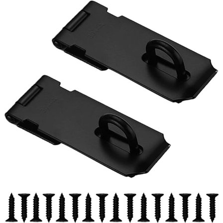 DIY›Rauta›Oven ja salpojen rauta›Salvat ja lukot Ovi Padlock, 2 kappaletta Ovi Salpa Hasp Lukko Lukko Ruuveilla, Portti Lukko, 4 Tuuman Niitti Padloc