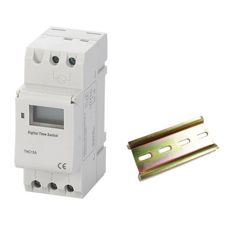 THC15A Digital LCD Programmerbar Timer Strömbrytare Relä Din Skena Montering Elektronisk Tidbrytare DC48V/12V/24V/110V/220V