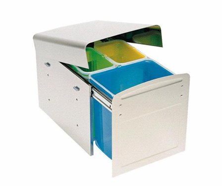 Intra EKKO3 Källsorteringsbehållare 1 x 16 l, 2 x 8 l, Lager & miljö