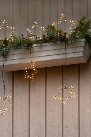 Star Trading - Utomhusdekoration Stellas 200 LED - Svart - Dekorativ julbelysning - Från Homeroom