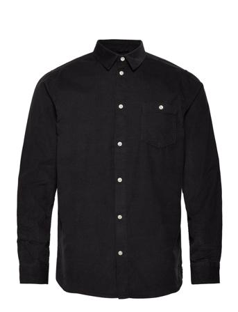 Corduroy Custom Fit Shirt - Gots/Ve Black Knowledge Cotton Apparel