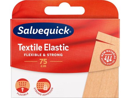 SALVEQUICK Plåster Textil 75cm - Lyreco - Skyddsutrustning - Första Hjälpen - Plåster