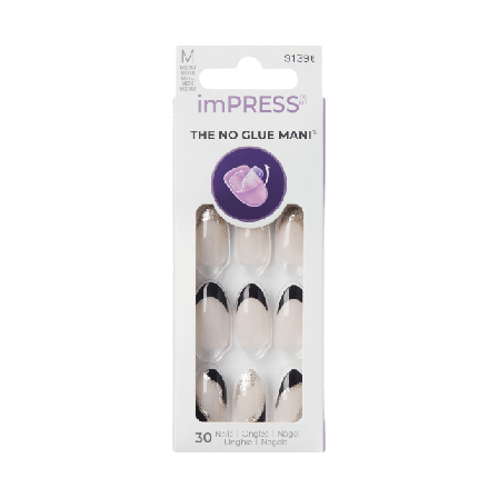Kiss imPRESS Nails - Illusion Lösnaglar & dekoration Unisex Svart 30 PCS