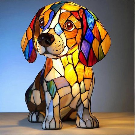 Corgi Lampa Tax Lampa, Fransk Bulldog Lampa, Hundserie Konst Nattlampa, Söt Husdjurshund Tema LED Bord med Varmt Omgivningssken