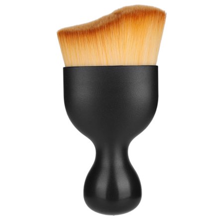 Foundation Makeup Brush - Buet vinformet base makeup brush for flytende foundation - Brun