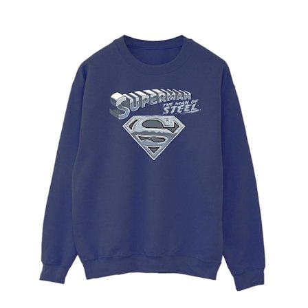 DC Comics Herr Superman The Man Of Steel Sweatshirt M Marinblå
