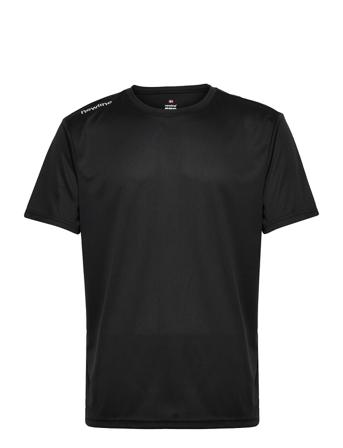 Men Core Functional T-Shirt S/S T-shirts Short-sleeved Svart Newline