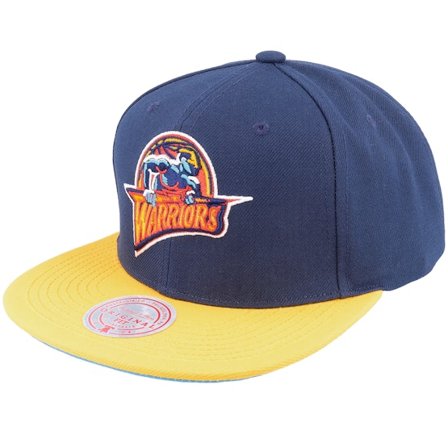 Mitchell & Ness - NBA Blau Snapback Cap - Golden State Warriors Core Basic Navy/Gold Snapback @ Hatstore