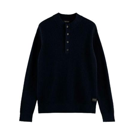 Scotch & Soda, Jersey Zwart, Heren, Maat:L