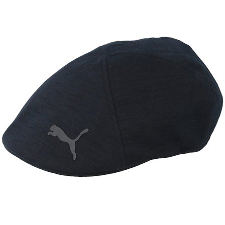 Puma - Zwart flatcap Cap - Driver Cap Black Flat Cap @ Hatstore