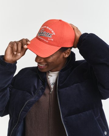 GANT Herren Graphic Cap aus Baumwolltwill (ONE SIZE) Orange