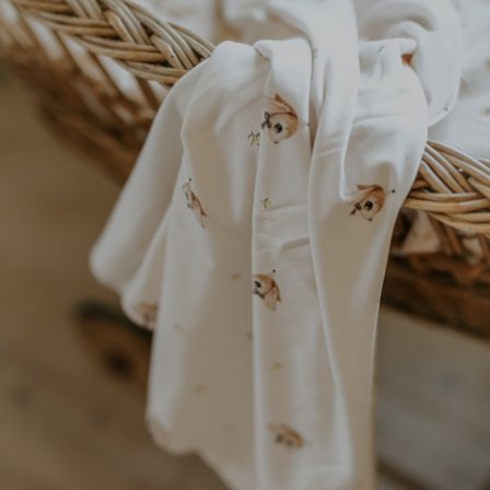 Bambu Babyfilt Stella Puder - Geggamoja