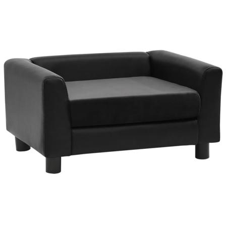 Vidaxl Hundsoffa Svart 60x43x30 Cm Plysch Och Konstläder Svart