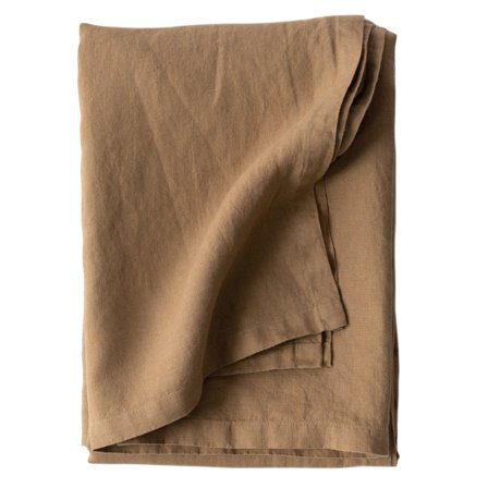 Tell me more Pöytäliina pellavaa 145x270 xm, hazelnut