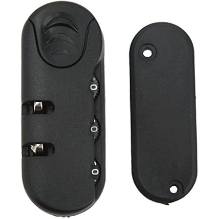 Ritoeasysports Koffert Passord Sikkerhetslås 3 Sifre Sink Legering Bagasjelås Plast Frostet Utseende Svart Koffert Passordlås