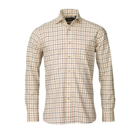 Laksen Tommy Cotton Wool Shirt Men ́s long-sleeved shirts White L