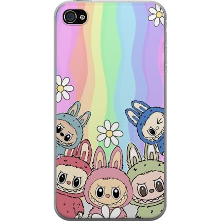 Kompatibelt Mobildeksel til Apple Apple iPhone 4 Regnbage