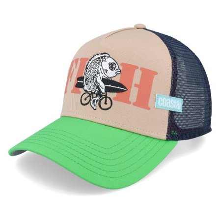 Coastal - Beige trucker Keps - Fish Khaki/Green Coastal Trucker @ Hatstore