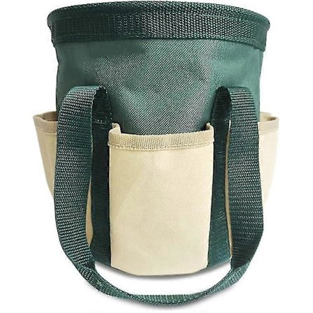 Opbevaringstaske til haveredskaber (grøn) med 6 lommer - Gaveideer til havearbejde til kvinder og mænd, tote taske til haveredskaber, egnet til 