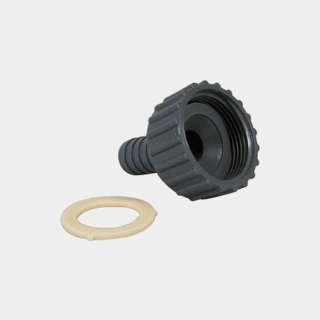 Hadicová redukce k odtoku Barka PG1420, 1 1/4" G (BSP) (vnitřní) / 19 mm (3/4") hadice, plast, šedá