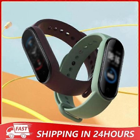 1x Silikon Smart Armbånd Til Xiaomi Mi Band 5 Sport Rem Urrem Til