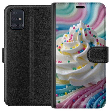 Kompatibelt Plånboksfodral till Samsung Samsung Galaxy A51 Glasstwist