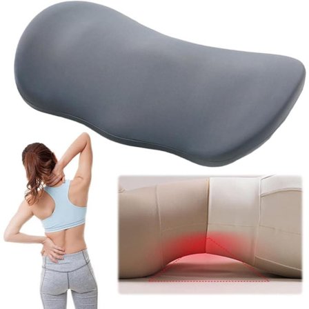 Rygpude med ryglæn til kontorstol og bil - Ergonomisk lændepude_TF_TF