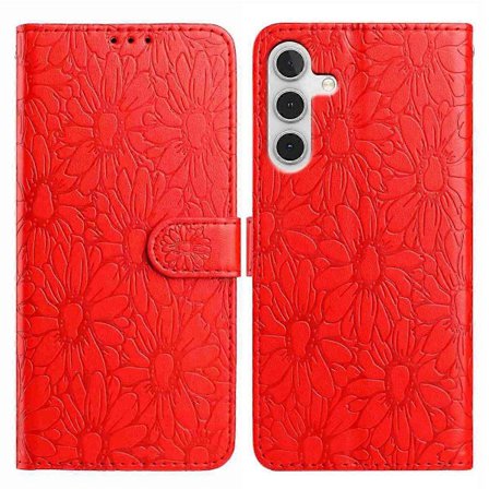 Samsung Galaxy A56 5G Nahkakotelo, Daisy-kuvio, lompakkoteline, puhelimen suojakuori