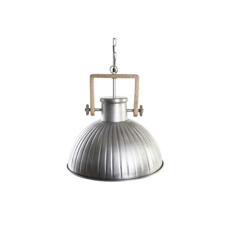 Taklampa Dkd Home Decor Silvrig Järn Mangoträ 50 W (41 X 41 X 40
