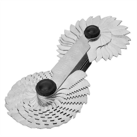 Trearbeidsverktøy Linjal - 58 stk Ståltråd Måle Gauge Med Metrisk, Whitworth Us Skrue Tonehøyde